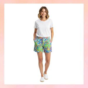 Talbots The Weekend Short Floral Print Size 8